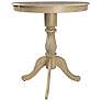 2_Fairview 30" Wide Natural Wood Round Pedestal Bar Table more views