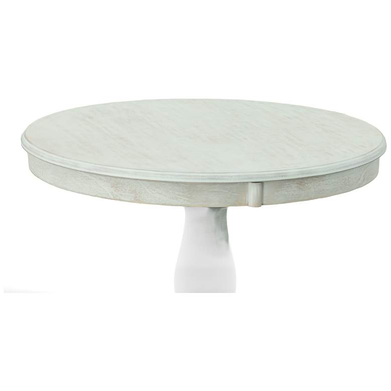 Image 3 Fairview 30" Wide White Wash Round Pedestal Dining Table more views