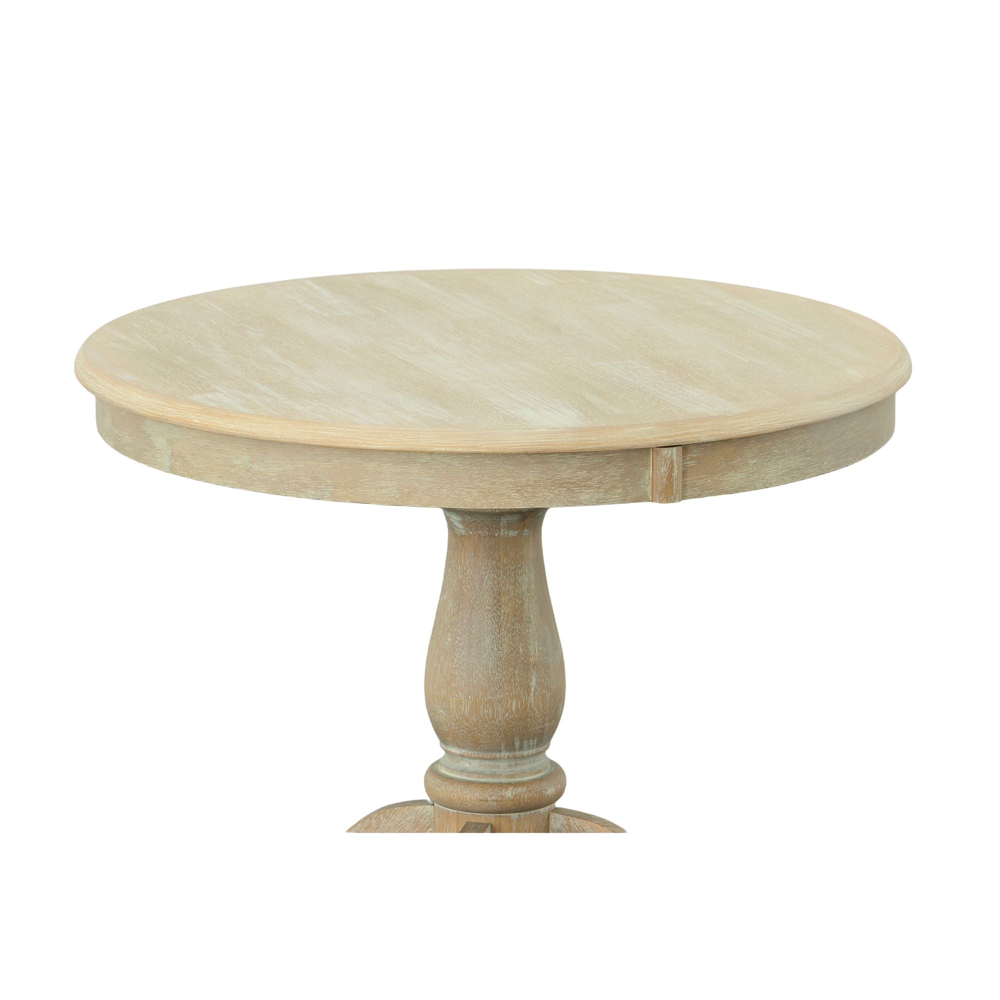 Image 3 Fairview 30"W Natural Driftwood Round Pedestal Dinning Table more views