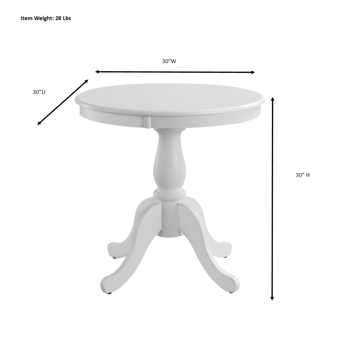 Image 4 Fairview 30"W Natural Driftwood Round Pedestal Dinning Table more views