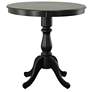Fairview 36" Antique Black Round Pedestal Bar Table