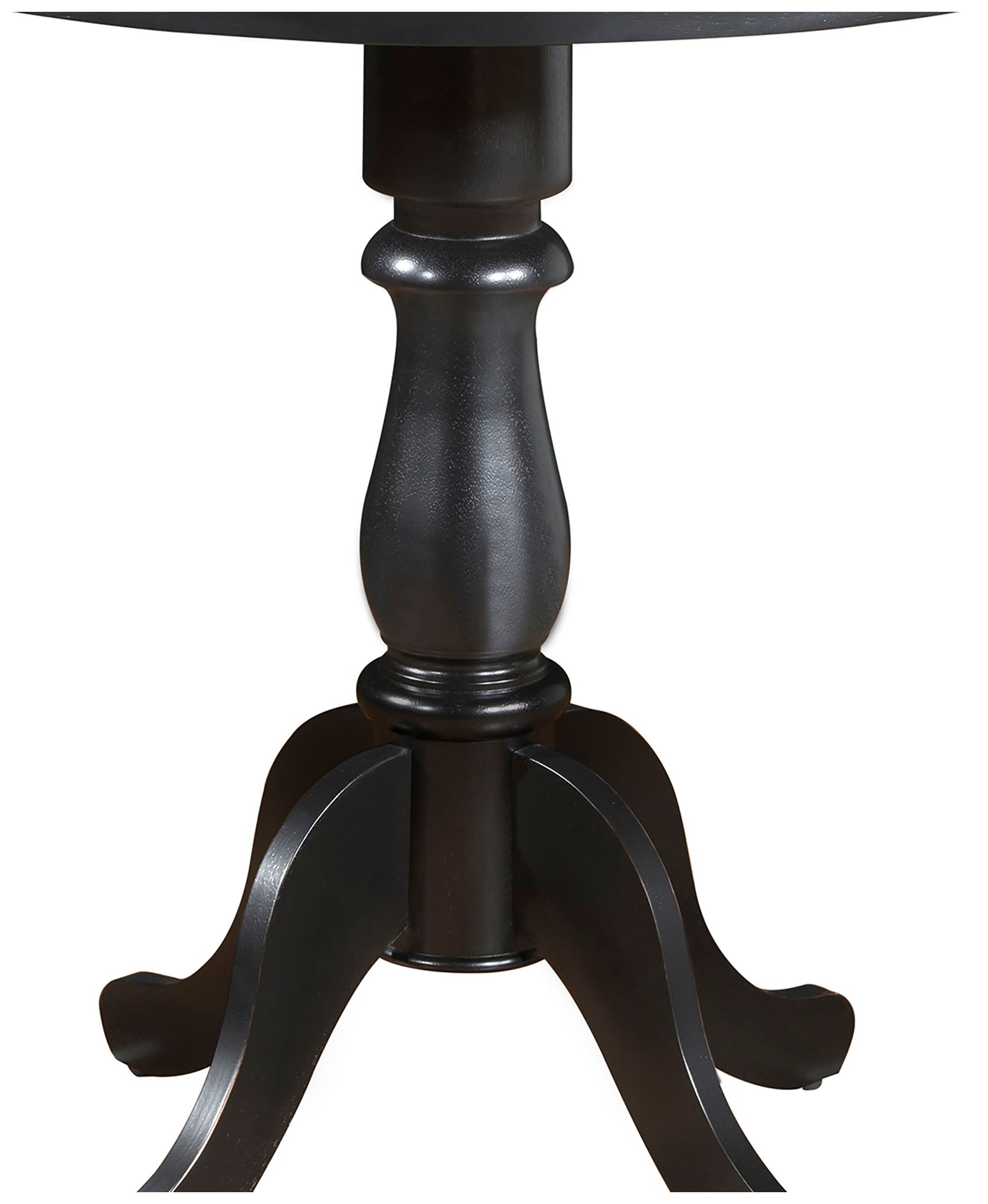 Image 4 Fairview 36" Antique Black Round Pedestal Bar Table more views