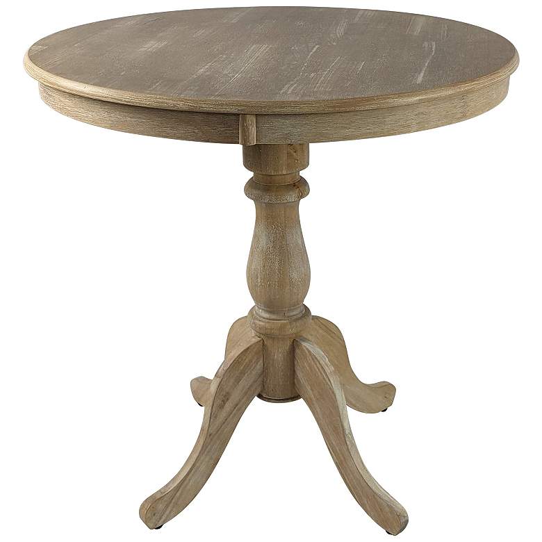 Image 1 Fairview 36" Natural Driftwood Round Pedestal Bar Table