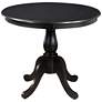 1_Fairview 36" Wide Antique Black Round Pedestal Dining Table