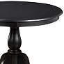 2_Fairview 36" Wide Antique Black Round Pedestal Dining Table more views