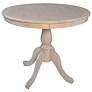 1_Fairview 36" Wide White-Washed Wood Pedestal Dining Table