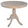 Fairview 36" Wide White-Washed Wood Pedestal Dining Table