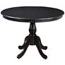 1_Fairview 42" Wide Antique Black Round Pedestal Dining Table