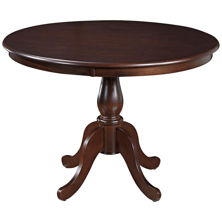 Image 2 Fairview 42" Wide Espresso Round Wood Pedestal Dining Table