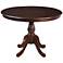 Fairview 42" Wide Espresso Round Wood Pedestal Dining Table