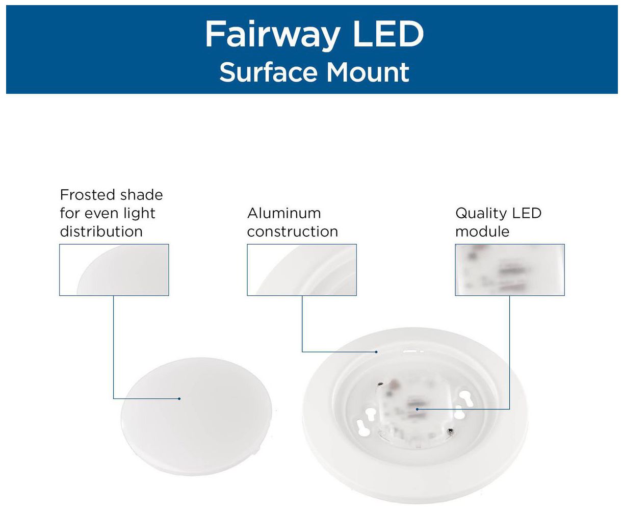 Fairway Collection 7 in. LED Surface Mount Light