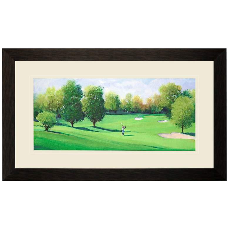 Image 1 Fairway Shot I 49" Wide Rectangular Giclee Framed Wall Art