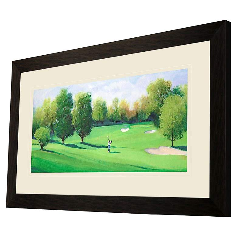 Image 3 Fairway Shot I 49" Wide Rectangular Giclee Framed Wall Art more views