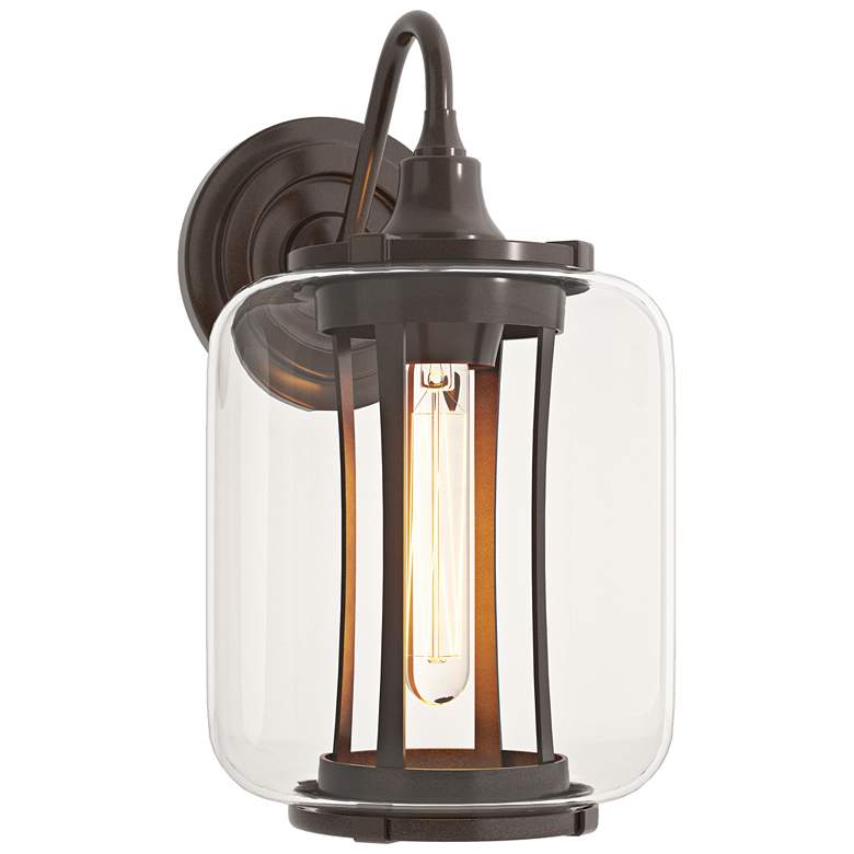 Image 1 Fairwinds 12.4" High Coastal Bronze Outdoor Sconce With Clear Glass Sh