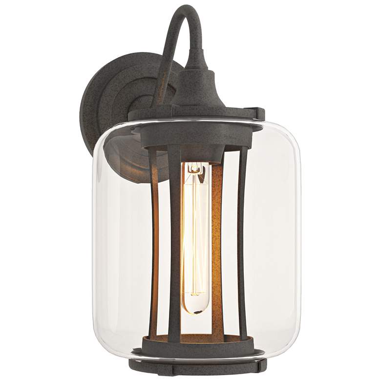 Image 1 Fairwinds 12.4"H Coastal Natural Iron Outdoor Sconce With Clear Glass
