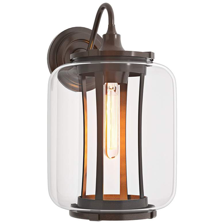 Image 1 Fairwinds 14.7"H Large Coastal Bronze Outdoor Sconce With Clear Glass