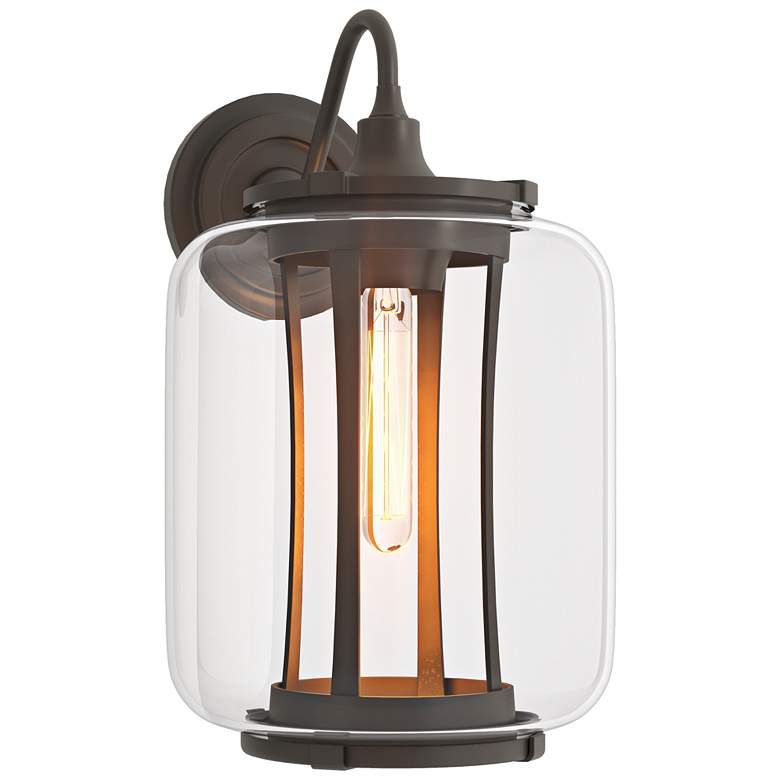 Image 1 Fairwinds 14.7"H Large Coastal Smoke Outdoor Sconce w/ Clear Glass Sha
