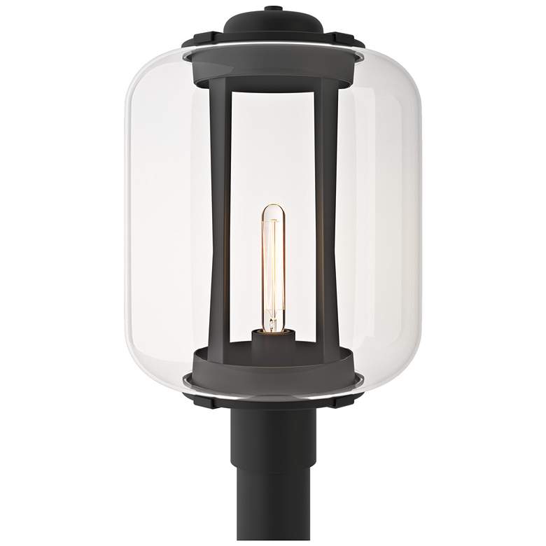 Image 1 Fairwinds 18.4"H XL Coastal Black Outdoor Post Light w/ Clear Shade