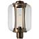 Fairwinds 18.4"H XL Coastal Bronze Outdoor Post Light w/ Clear Shade