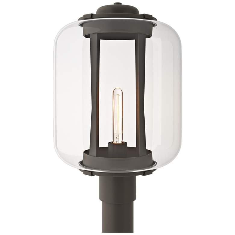 Image 1 Fairwinds 18.4"H XL Coastal Smoke Outdoor Post Light w/ Clear Shade
