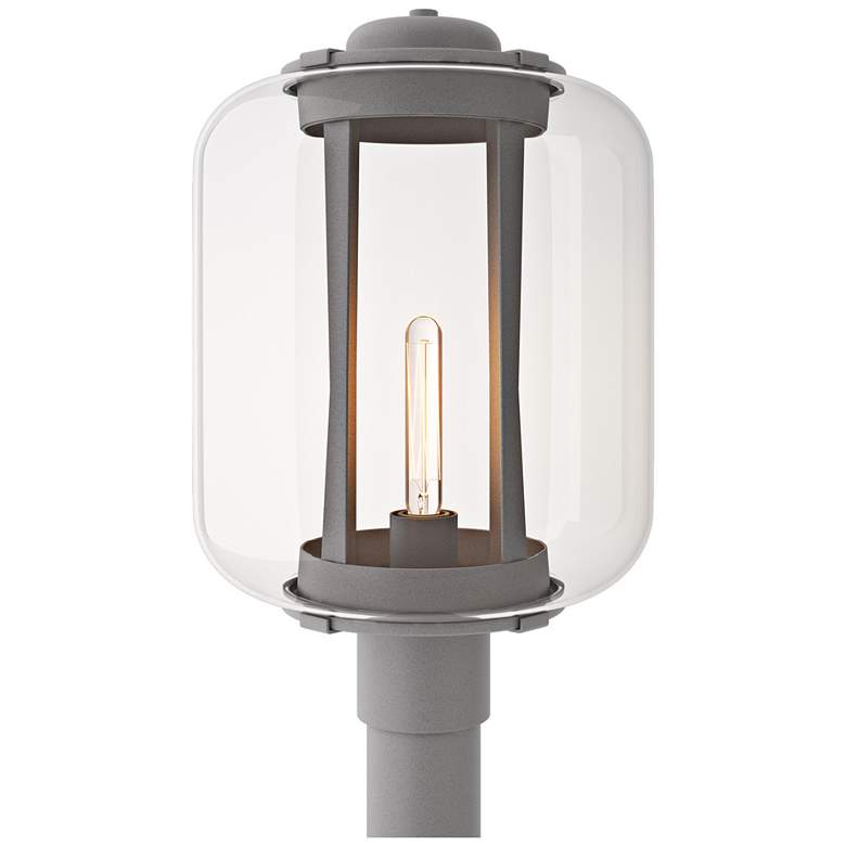 Image 1 Fairwinds 18.4"H XL Coastal Steel Outdoor Post Light w/ Clear Shade