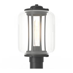 Fairwinds Coastal Black Outdoor Post Light With Clear Glass