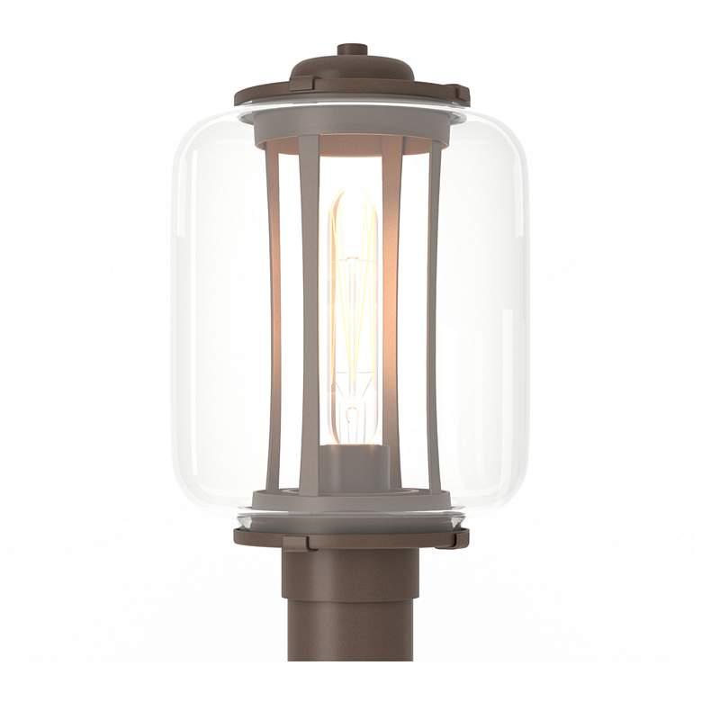Image 1 Fairwinds Coastal Bronze Outdoor Post Light With Clear Glass