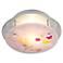 Fairy Girl 13" Wide Semi-Flushmount Glass Ceiling Light
