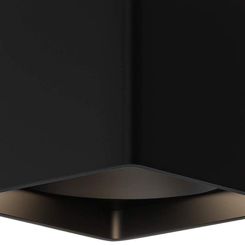 Image 2 Falco 5 1/4" Wide Black Square LED Ceiling Light more views