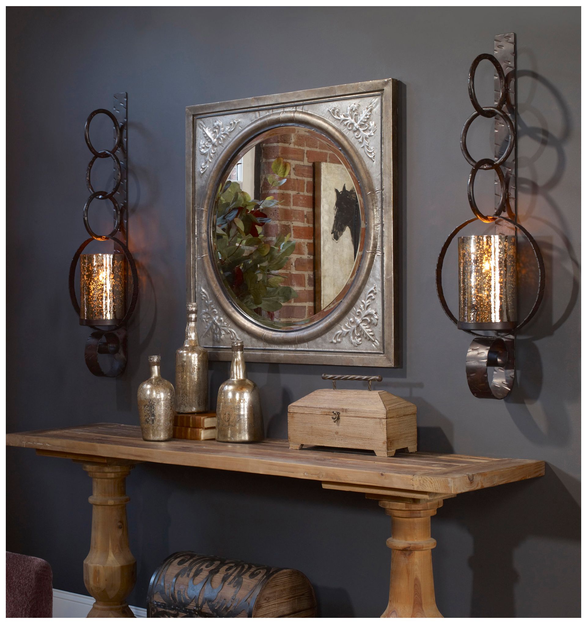 Image 3 Falconara 39" High Candle Wall Sconce with Candle more views