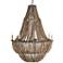 Falconwood 32"W Oil-Rubbed Bronze Natural 8-Light Chandelier