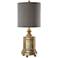 Falerone Distressed Golden Champagne Buffet Table Lamp