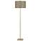 Falfurrias Warm Silvery Gold Metal Floor Lamp
