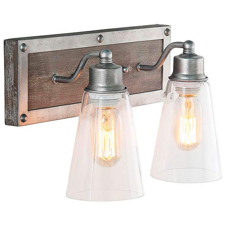 Image 1 Falie 2-Light 14.2" Wide Brown Bath Light
