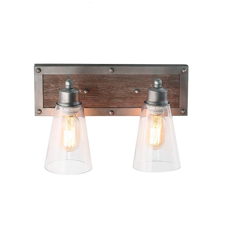 Image 2 Falie 2-Light 14.2" Wide Brown Bath Light more views