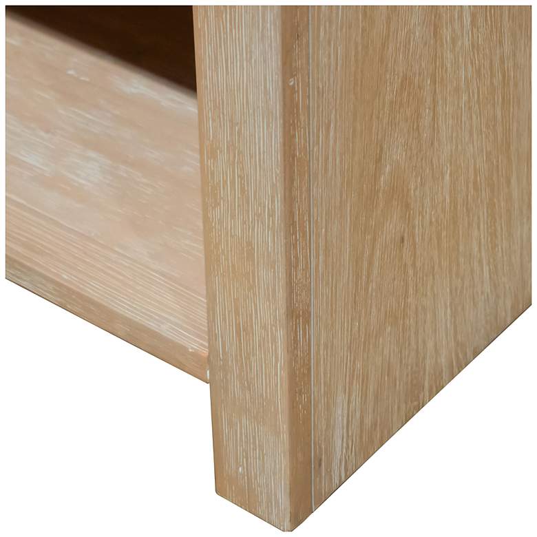 Image 7 Falkner Modern Natural 1 Drawer Nightstand With Felt Lined Drawer more views