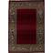 Fall Border Red Area Rug