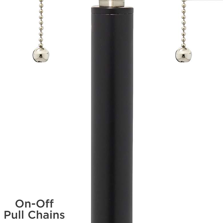 Image 2 Fall Leaves Arturo Black Bronze USB Table Lamps Set of 2 more views