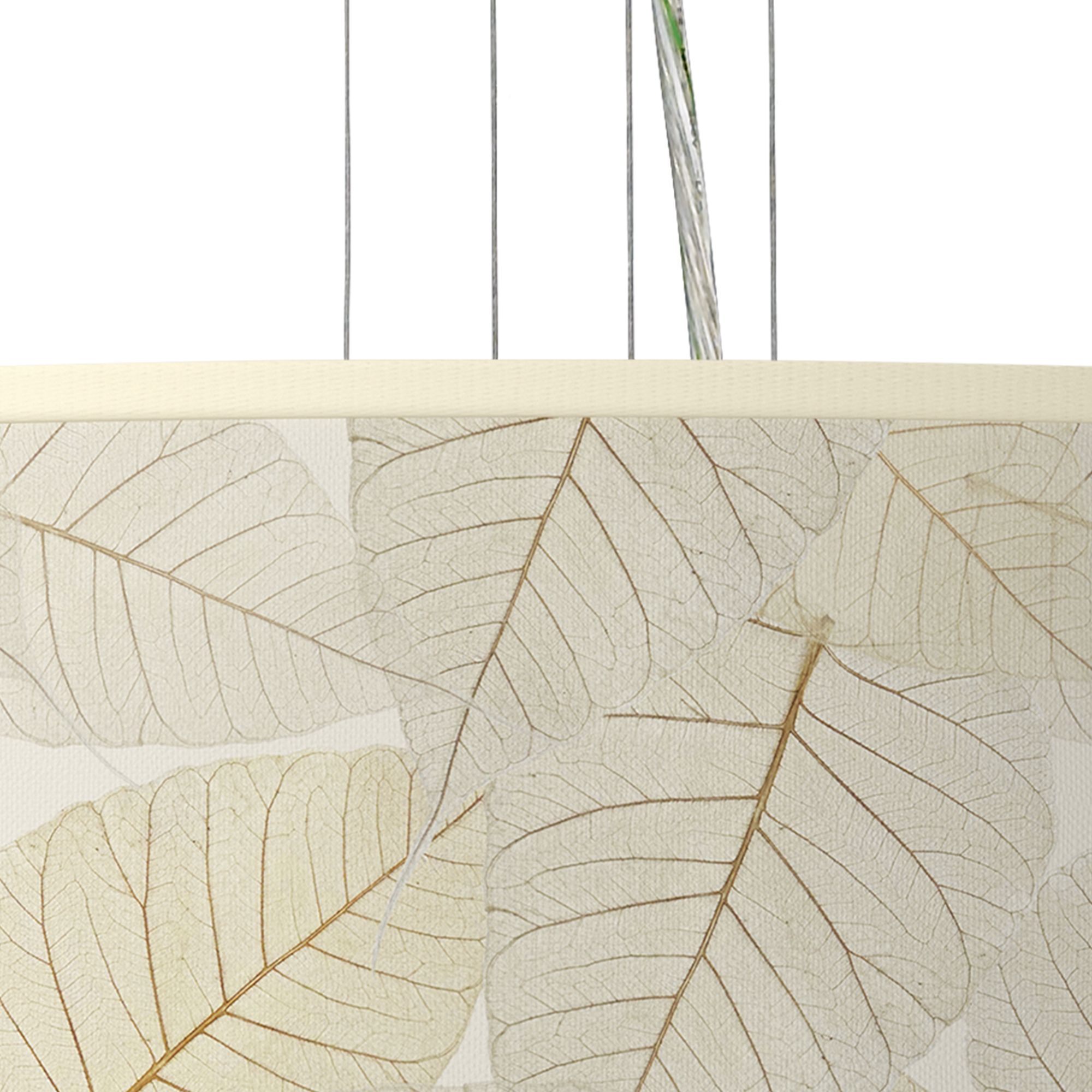 Image 2 Fall Leaves Giclee 24" Wide 4-Light Pendant Chandelier more views