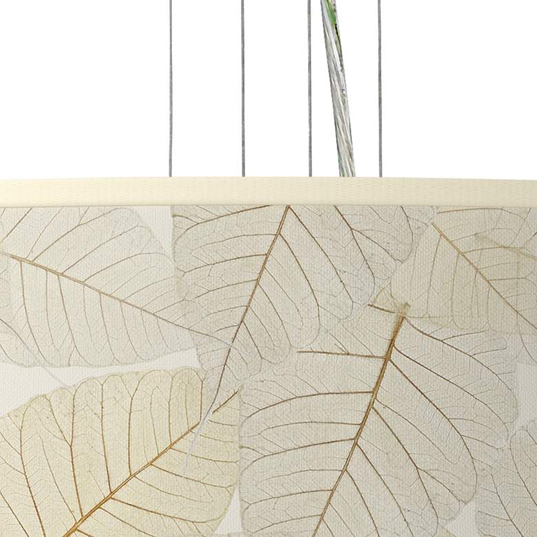 Image 2 Fall Leaves Giclee 24" Wide 4-Light Pendant Chandelier more views