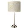 Fall Leaves Giclee Brushed Nickel Table Lamp