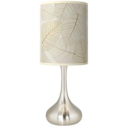 Fall Leaves Giclee Droplet Table Lamp