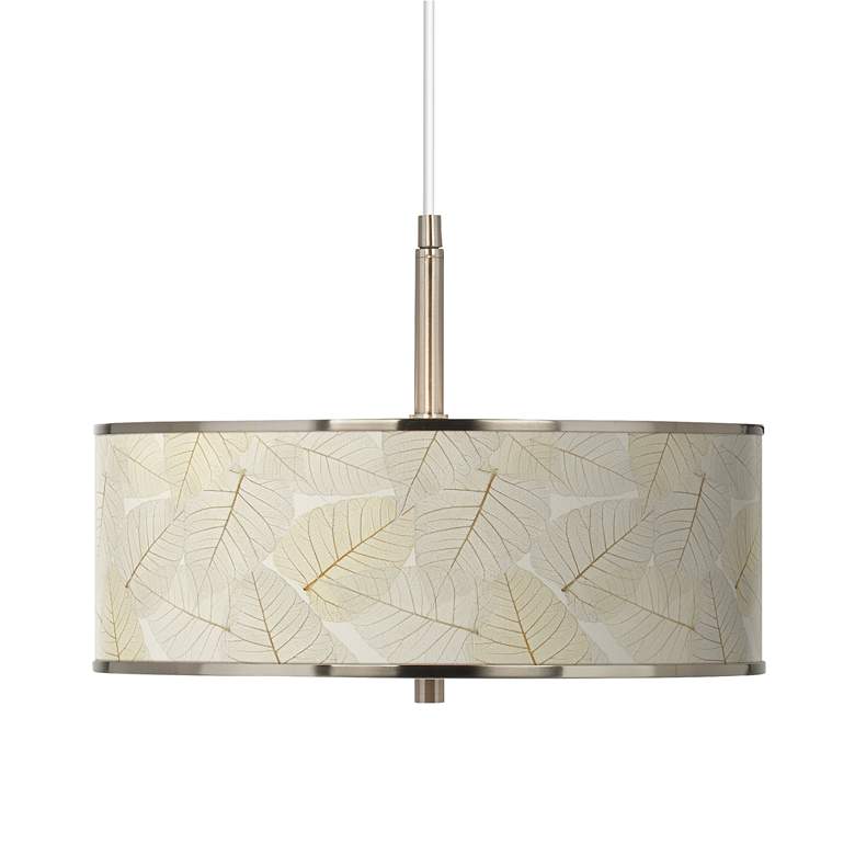 Image 1 Fall Leaves Giclee Glow 16" Wide Pendant Light
