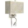 Fall Leaves Giclee Glow LED Reading Light Plug-In Sconce