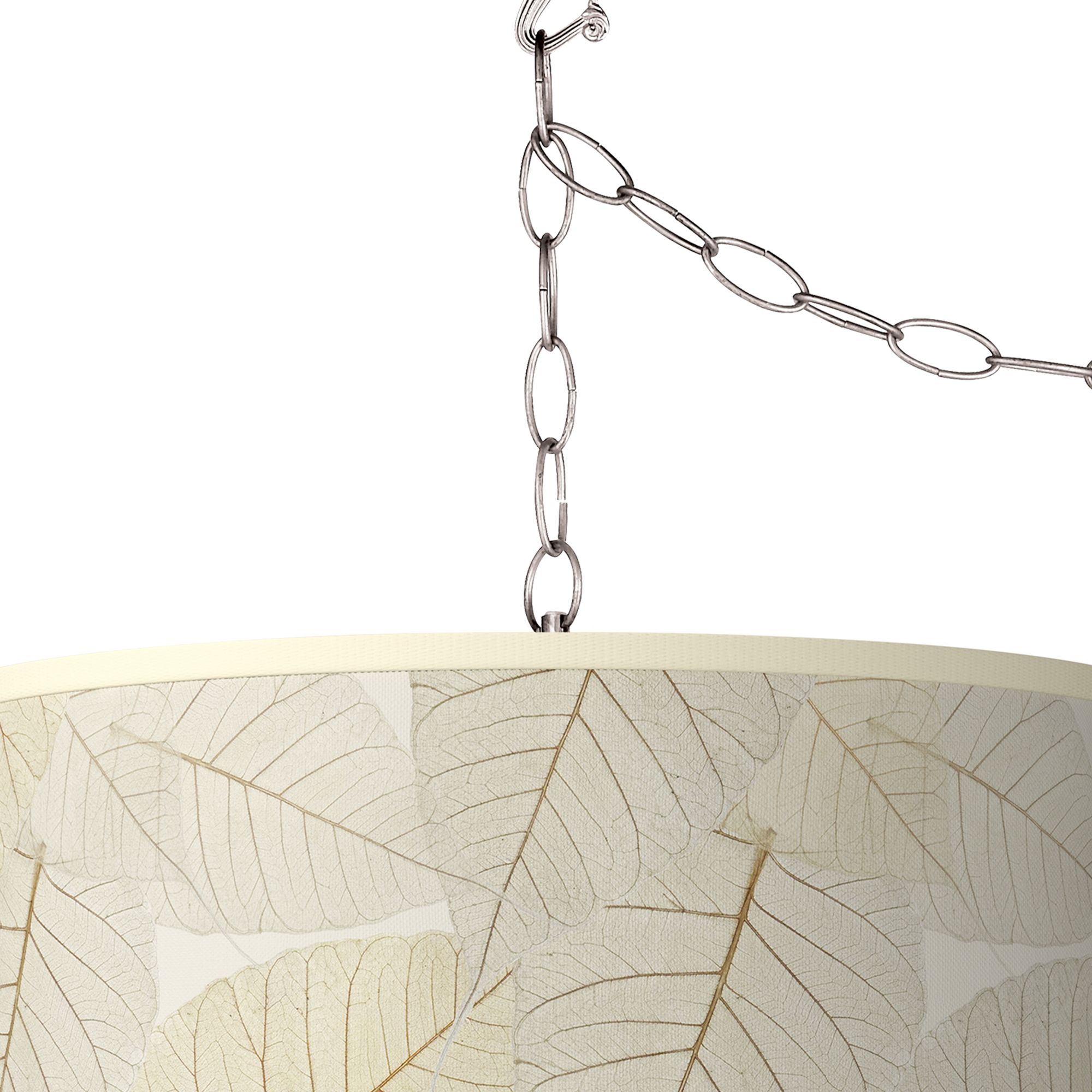 Image 2 Fall Leaves Giclee Glow Plug-In Swag Pendant more views