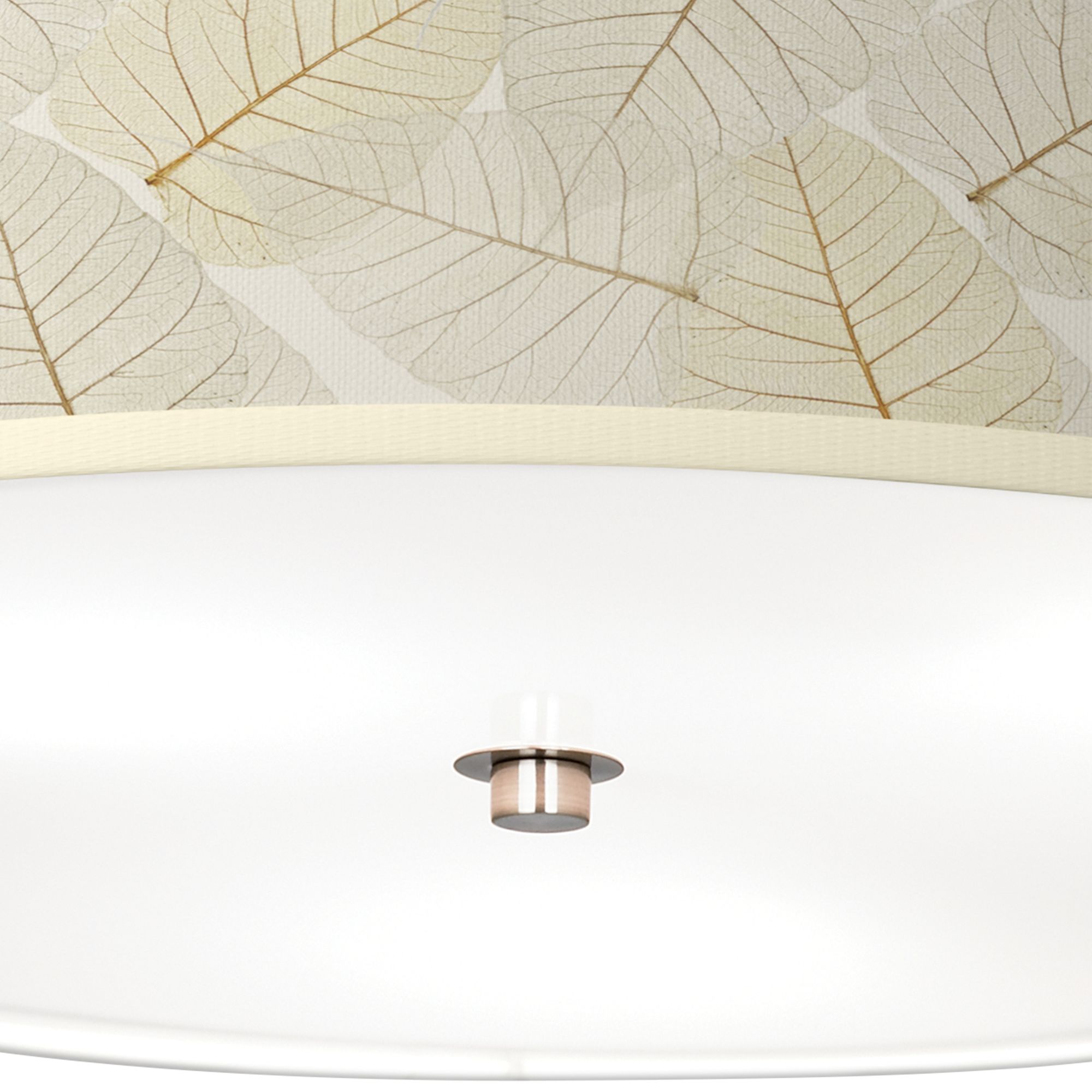 Image 3 Fall Leaves Giclee Nickel 20 1/4" Wide Ceiling Light more views