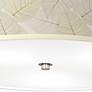 Fall Leaves Giclee Nickel 20 1/4" Wide Ceiling Light