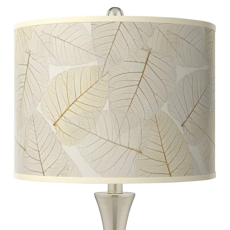 Image 2 Fall Leaves Trish Brushed Nickel Touch Table Lamps Set of 2 more views