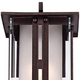 Image4 of Fallbrook Collection 11 3/4" High Bronze Outdoor Wall Light more views