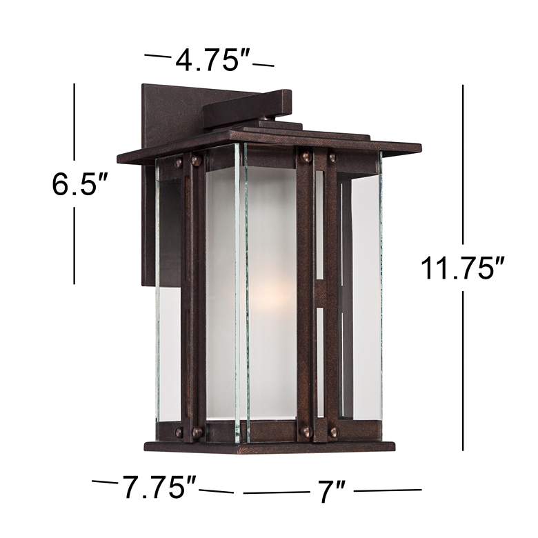 Image 7 Fallbrook Collection 11 3/4" High Bronze Outdoor Wall Light more views